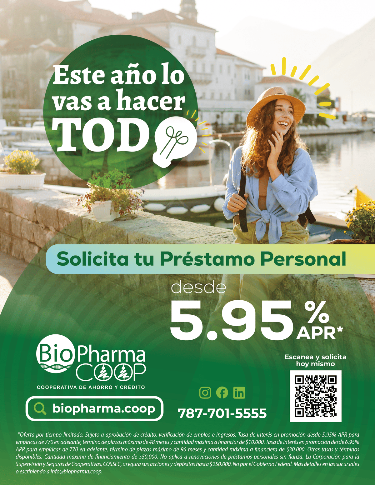 Promoción BioPharma COOP: Este año lo vas a hacer TODO — Préstamo Personal desde 5.95% APR
